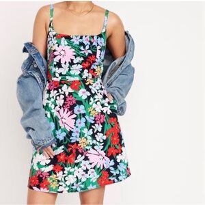 Colorful Floral Old Navy Sundress size medium
